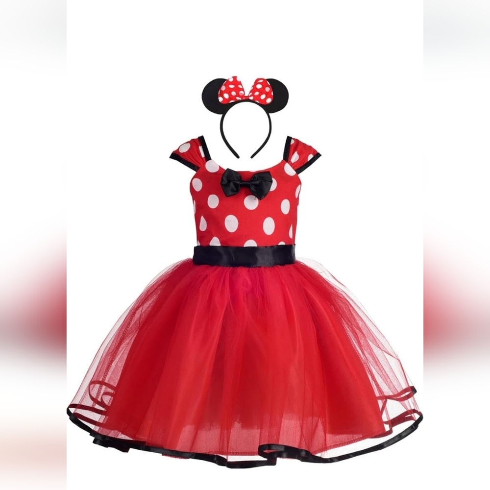 Dressy Baby Girl Polka Dots Fancy Dress Up Costume